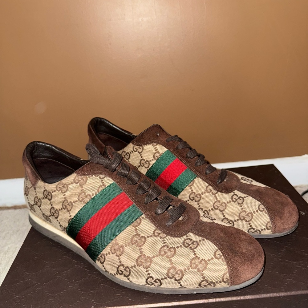 Mens Vintage Gucci Guccissima Sneakers (Men’s Sz 12) - Picture 6 of 14